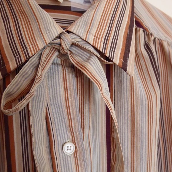 Evan-Picone Striped Blouse - Picture 4 of 5
